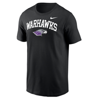 Image of Nike T-Shirt Warhawks arched over Mascot -  black