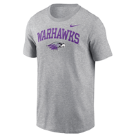 Image of Nike T-Shirt Warhawks arched over Mascot -  heather