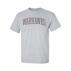 Image of MV Sport T-Shirt Warhawks Stick Lettering -  grey