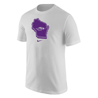 Core Cotton T-Shirt with WI State and Mascot