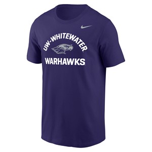 Nike T-Shirt UW-Whitewater over Mascot over Warhawks -  purple