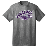 Freedomwear T-Shirt Warhawks arched over Mascot Design