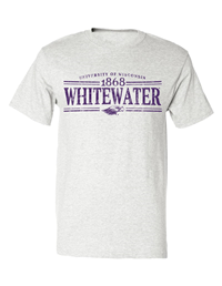 T-Shirt: Full Uni Name 1868 over Whitewater
