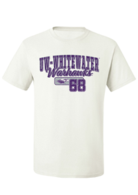 Image of Freedomwear T-Shirt with UW-Whitewater Warhawks over Mascot 68