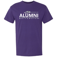 Freedomwear T-Shirt Mascot next to University of Wisconsin over Alumni Whitewater