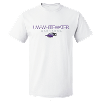 Freedomwear T-Shirt Thin UW-Whitewater 2 Color Text over Warhawks and Mascot
