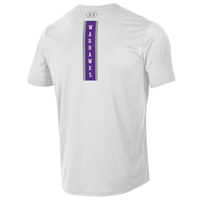 Under Armour T-Shirt Loose Athletic with Mascot on front and Warhawks vertical down back