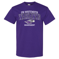 Grandparent: T-Shirt UW-Whitewater Warhawk over Mascot and Grandparent