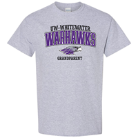 Image of Grandparent: T-Shirt UW-Whitewater Warhawk over Mascot and Grandparent - CS -  2