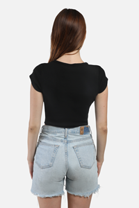 Image of Hype & Vice Women's Cropped Cali Tee -  1