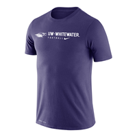 Dri-Fit T-Shirt with Mascot next to UW-Whitewater over Football