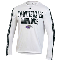 Game Day Long Sleeve Shirt with UW-Whitewater Warhawks over Mascot and Warhawks down sleeve