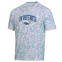 Image of T-Shirt Marble Swirl with UW-Whitewater over Mascot -  1