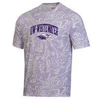 T-Shirt Marble Swirl with UW-Whitewater over Mascot