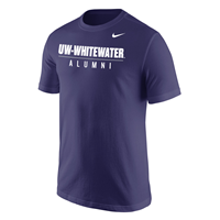 Nike Core T-Shirt with UW-Whitewater over Alumni