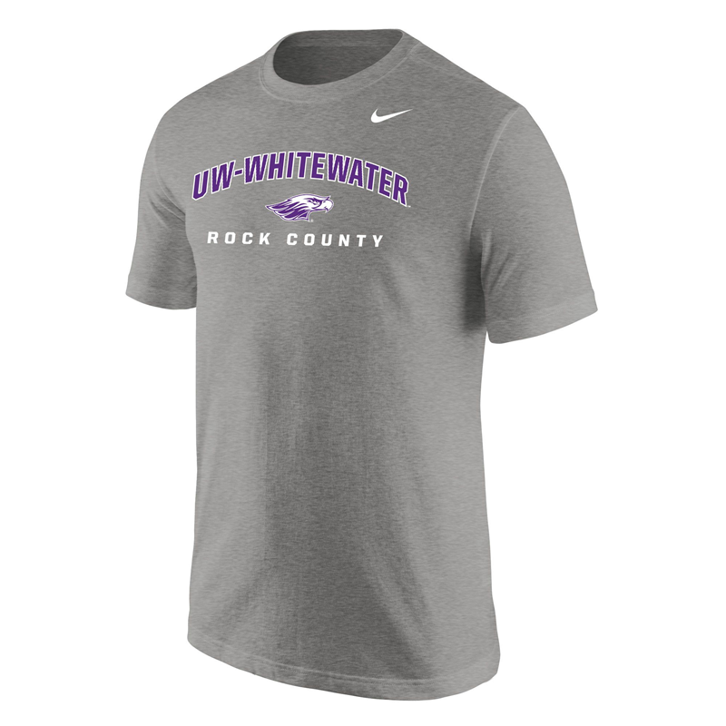 Nike T-Shirt UW-Whitewater arched over Mascot over Rock County