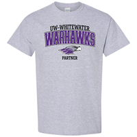 Partner: T-Shirt UW-Whitewater Warhawk over Mascot and Partner