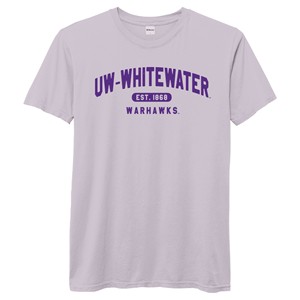 Ouray T-Shirt Lilac UW-Whitewater over Est. 1868 over Warhawks - main view