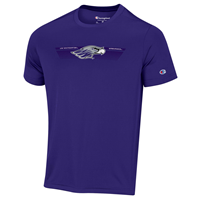 Champion Athleticwear T-Shirt with UW-Whitewater Warhawks and Mascot in Middle