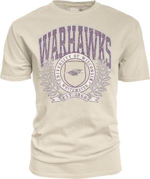 Image of Blue 84 T-Shirt Disstressed Warhawks over Emblem