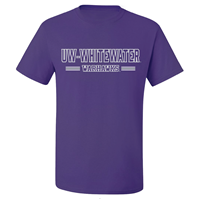 Freedomwear T-Shirt UW-Whitewater Outline over Warhawks with Line Design