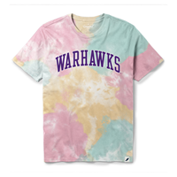 T-Shirt: Cotton Candy Tie Dye with Warhawks