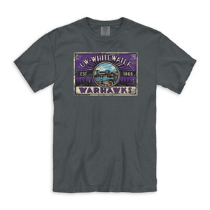 League V-Neck T-Shirt UW-Whitewater over Mascot - main view