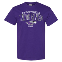 Uncle: T-Shirt UW-Whitewater Warhawk over Mascot and Uncle