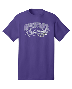 Image of Freedomwear T-Shirt UW-W over Warhawks Cursive