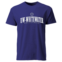 T-Shirt UW-Whitewater over Volleyball
