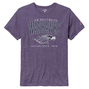 League T-Shirt Distressed UW-Whitewater Warhawks over Mascot