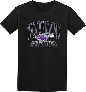College House T-Shirt Warhawks over Mascot Wrestling - main view