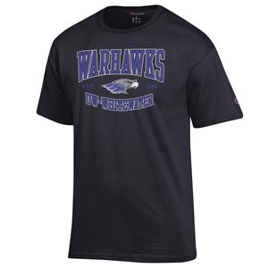 Image of Champion T-Shirt Warhawks over Mascot Established 1868 UW-Whitewater