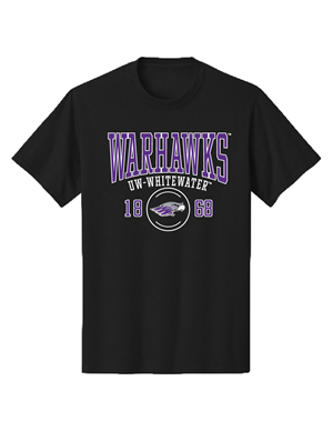 Freedom Wear Bold Warhawks over UW-Whitewater with 1868 and Mascot in a Circle - main view