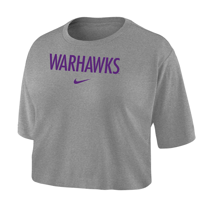 Crop Top: Warhawks over Nike Swoosh
