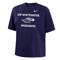 Nike T-Shirt with UW-Whitewater over Mascot over Warhawks