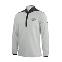 1/2 Zip Therma-Fit Sweatshirt Super Soft with Embroidered UW-Whitewater arched over Mascot