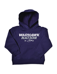 College Kids Purple Sweatshirt Warhawk Nation