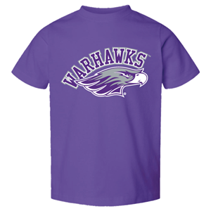 Freedomwear Toddler T-Shirt with Warhawks over Mascot -  purple