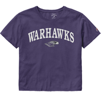 League Crop T-Shirt Warhawks over Mascot