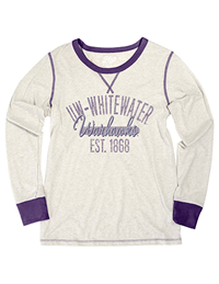 Blue 84 Oatmeal and Purple Long Sleeve Shirt