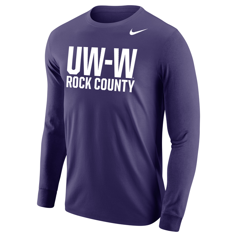 Nike Long Sleeve Shirt UW-W over Rock County