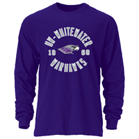 Ouray Long Sleeve Shirt UW-Whitewater Circle Design Mascot in middle