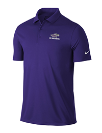 Nike Dri-Fit Polo with Embroidered Mascot over UW-Whitewater