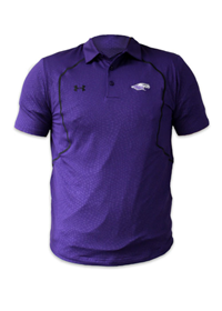 Under Armour Purple Polo T-Shirt with Mascot and U.A. logo