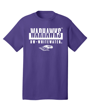 Freedomwear T-Shirt Split Color Warhawks over UW-Whitewater Mascot