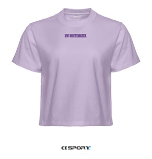 CI Sport Women's Cropped T-Shirt Minimilist UW-Whitewater - main view