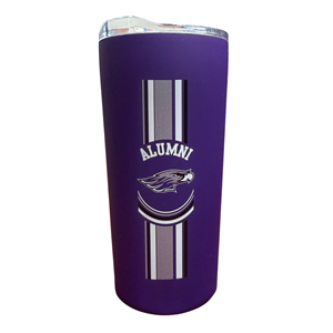 Tumbler - 18oz Alumni over Mascot with Stripes - main view
