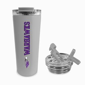 Image of Tumbler - Sip & Slerp 24 oz with Warhawks and Mascot