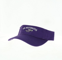 Legacy Embroidered UW-Whitewater over Mascot Visor